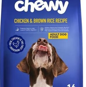 Chewy Chicken & Brown Rice Recipe with Prebiotics Dry Adult Dog Food, 16-lb Bag